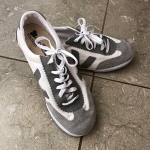 Veja grey and white shoes size 9